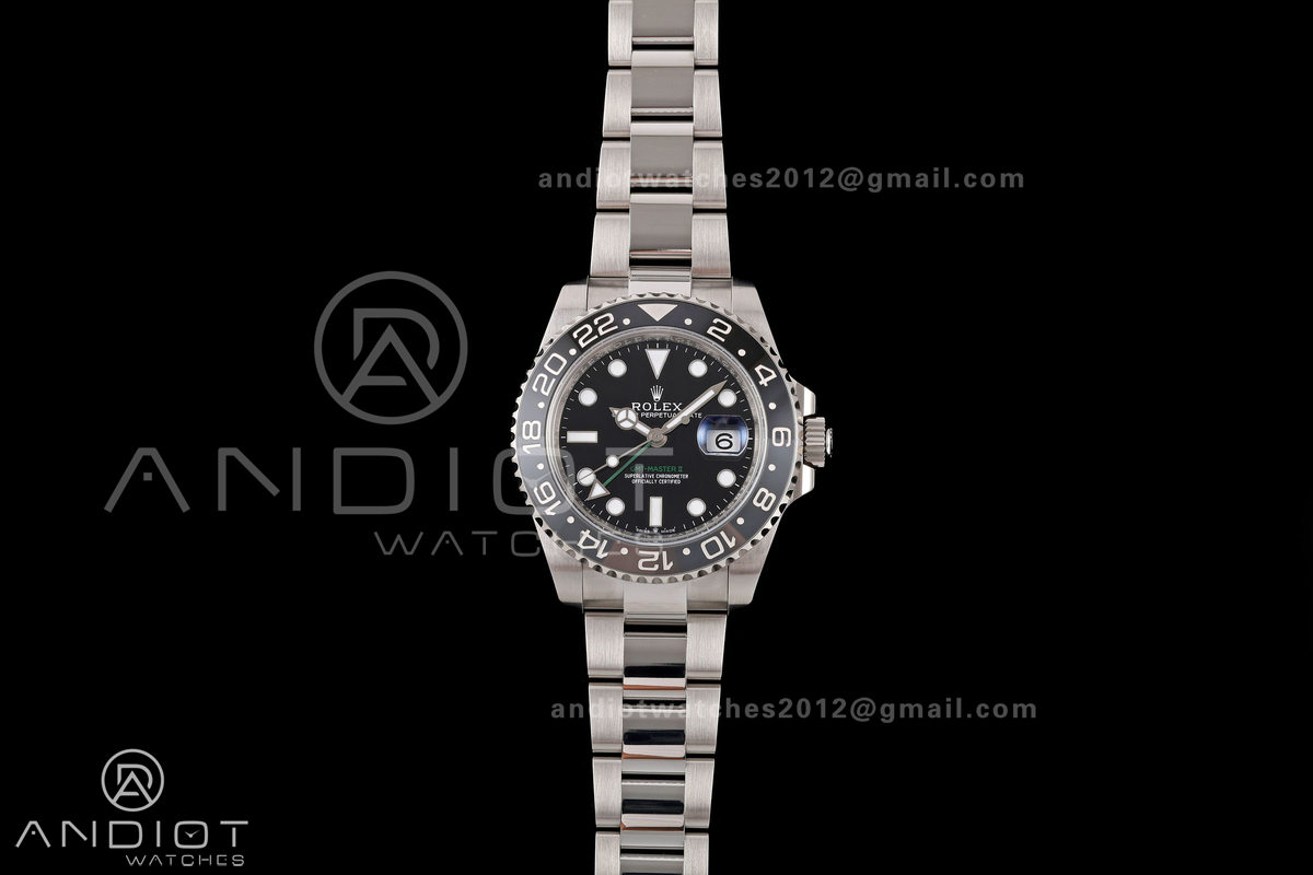 GMT-Master II 126710 GRNR 904L Steel RWF 1:1 Best Edition on Oyster Bracelet JH3285 (Free Sprung)
